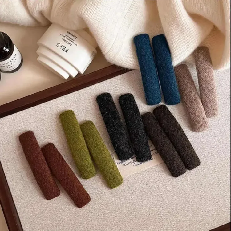 一对装~复古蓝色碎发夹女边夹侧边刘海夹子头饰2025新款前额bb夹