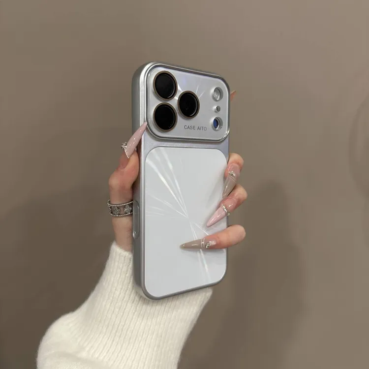 高级感纯色极光秒变17适用苹果17promax手机壳iPhone16全包15新款