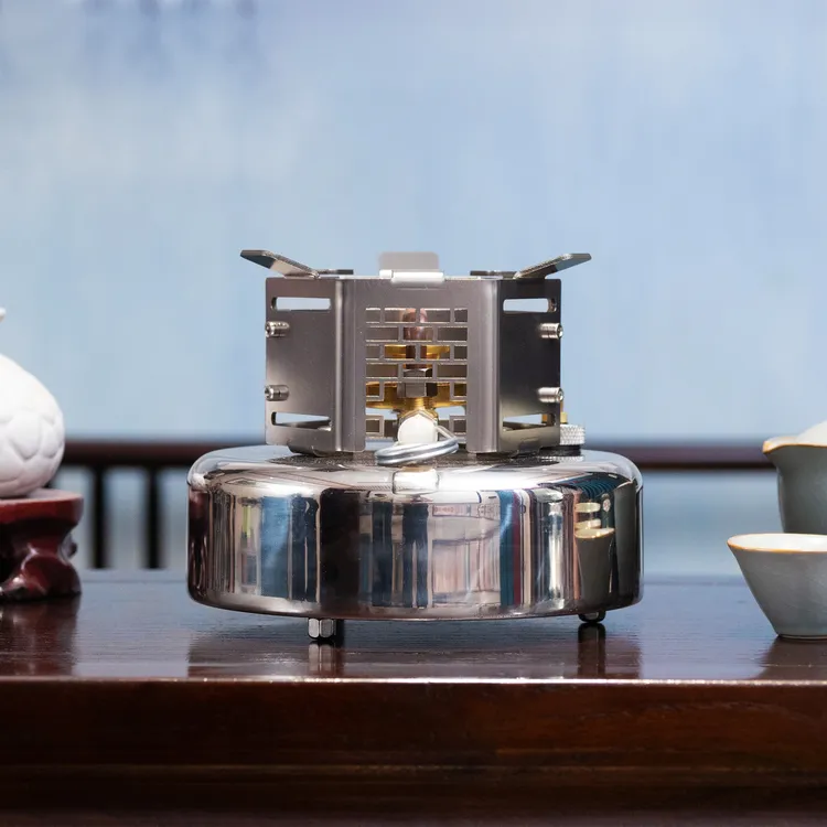 户外酒精炉1升小体积大容量煮茶露营野炊炉具