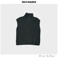MATASUKO 毛衣针织系列 复古螺纹 毛衣马甲