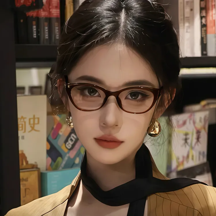超轻TR醇厚可可色系女款可配度数适合早八素颜显瘦显白防蓝光近视