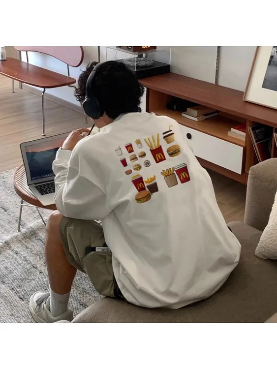 美式休闲hiphop欧美嘻哈纯棉长袖t恤ins潮牌圆领宽松打底上衣秋季