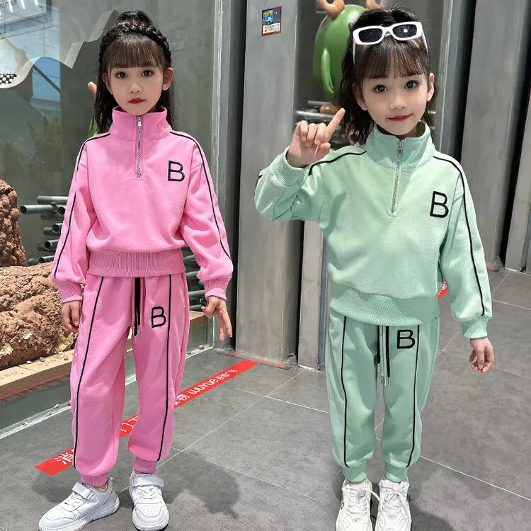 女童套装2025新款可爱运动百搭中大童洋气休闲装小女孩童装韩版