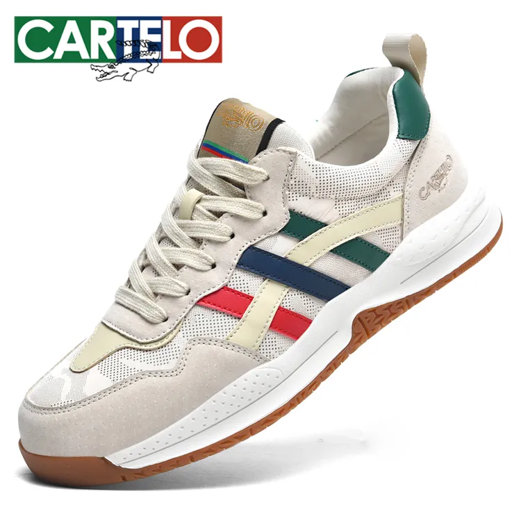 卡帝乐鳄鱼男鞋复古潮流手工舒适时尚百搭软底户外耐磨运动休闲鞋商品图