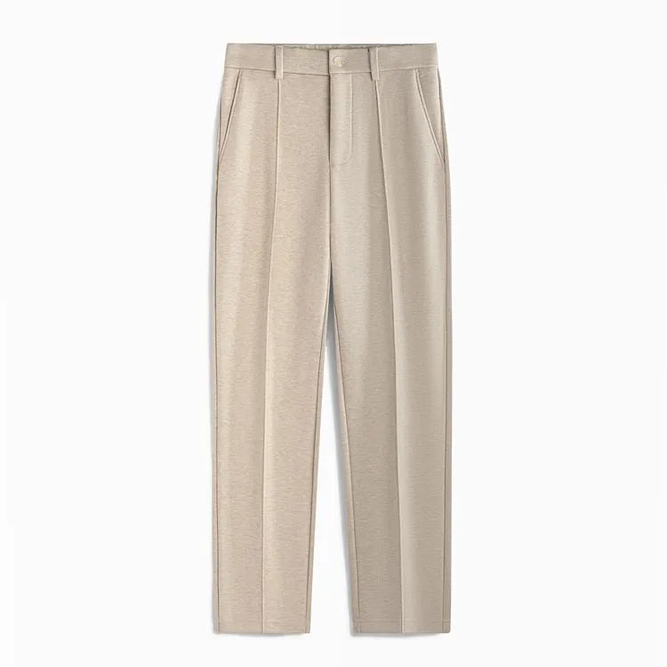 杉酒 【醋酸羊毛明线休闲裤】保暖男士微锥休闲裤