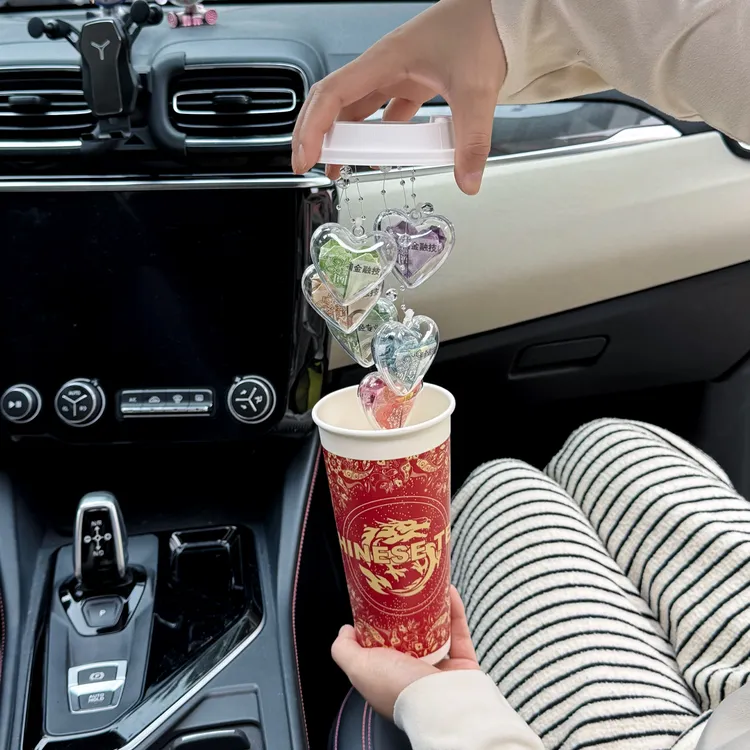 情人节创意爱心风铃奶茶杯diy手工材料包情侣闺蜜生日礼物纪念日