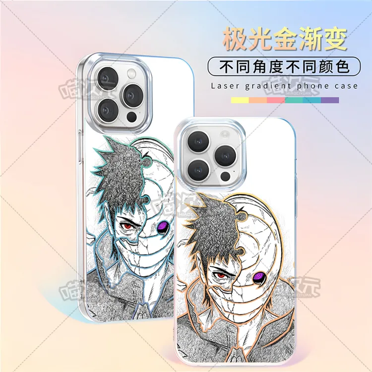 火影带土适用苹果华为vivo一加iPhone小米红米一加极光金手机壳