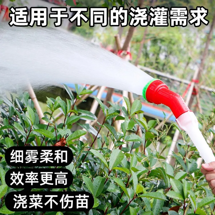 抢！【两件套】喷雾水枪浇花浇菜灌溉育苗通用农业水管花洒管接头