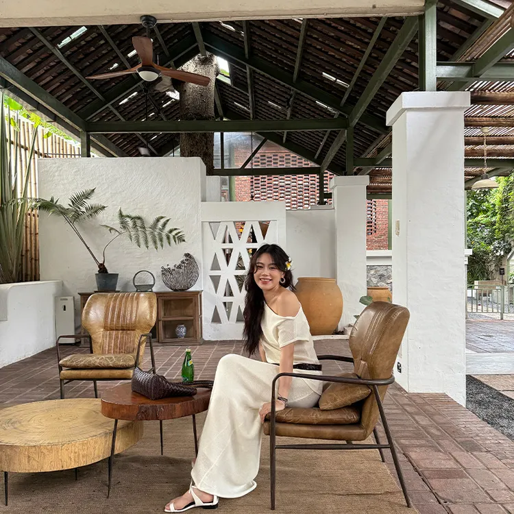 Seyora【云母白】【莱赛尔+亚麻】夏季款针织上衣半裙套装M34966SY52