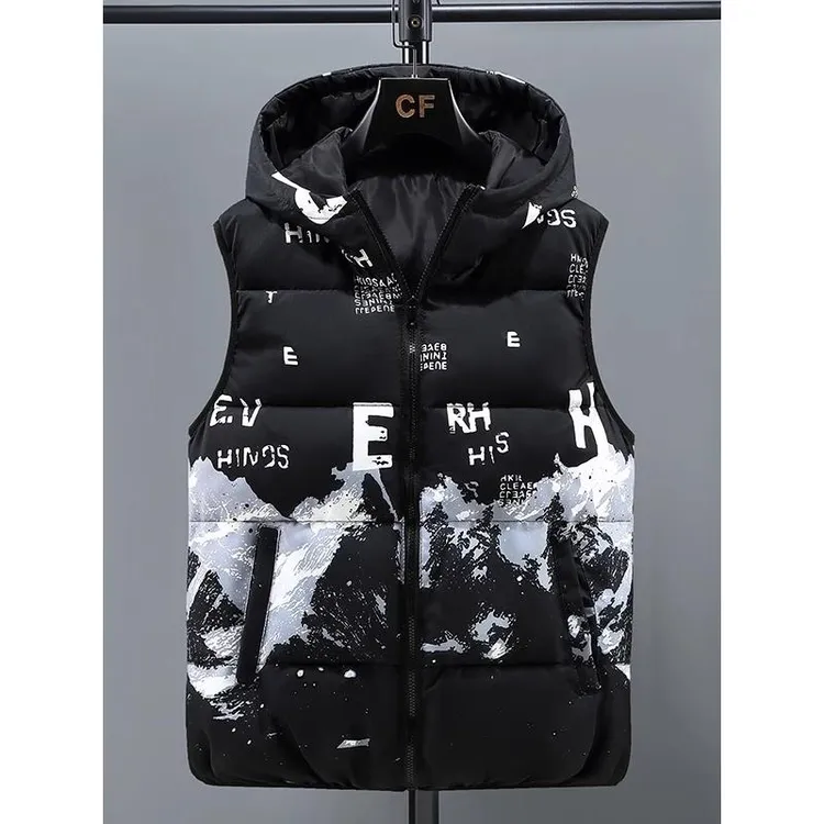 双面穿马甲男士秋冬季加厚青少年背心外穿学生服马夹大码坎肩