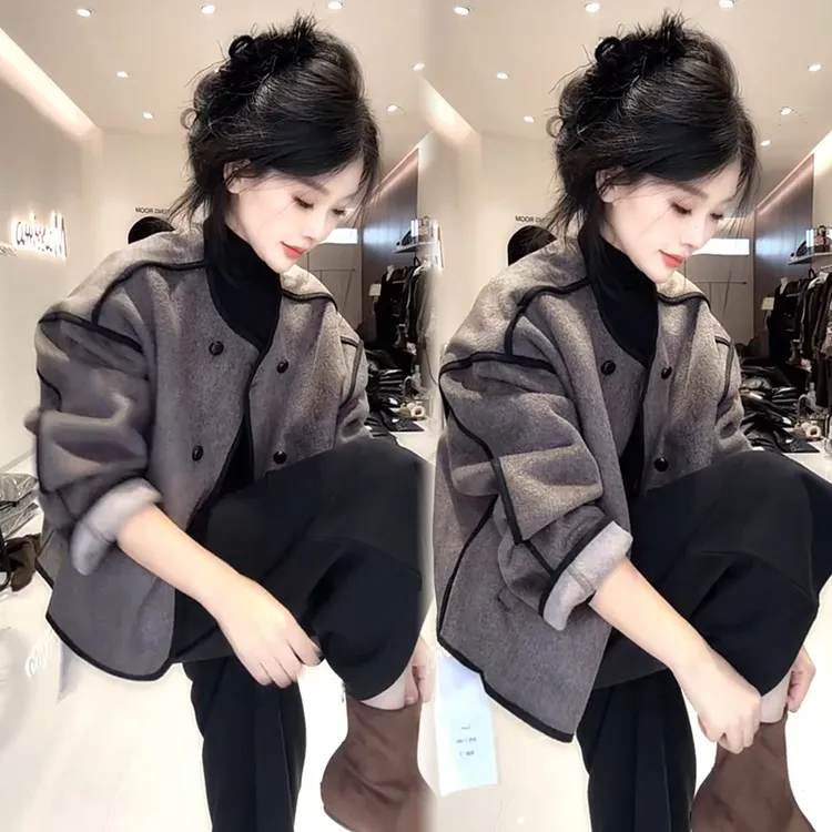 2025秋季新款时尚显瘦气质网红高档洋气女高级百搭宽松大码两件套