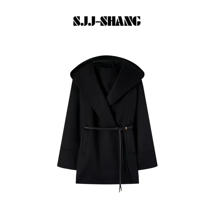 SJJ-SHANG【暖冬】澳洲进口羊绒羊毛大翻领设计高级感大衣q135518p