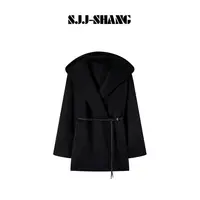 SJJ-SHANG【暖冬】澳洲进口羊绒羊毛大翻领设计高级感大衣q135518p