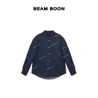 Beam Boon |【洱海畔】色织牛仔蓝口袋刺绣微廓百搭简约长袖衬衫
