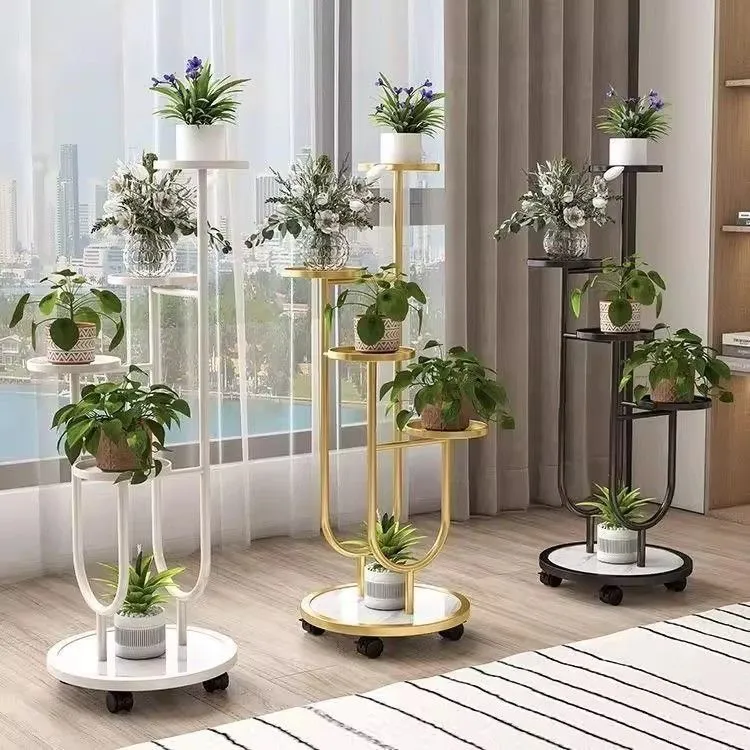 花架北欧轻奢高端极简书房室内落地装饰置物架客厅简易花架置物架