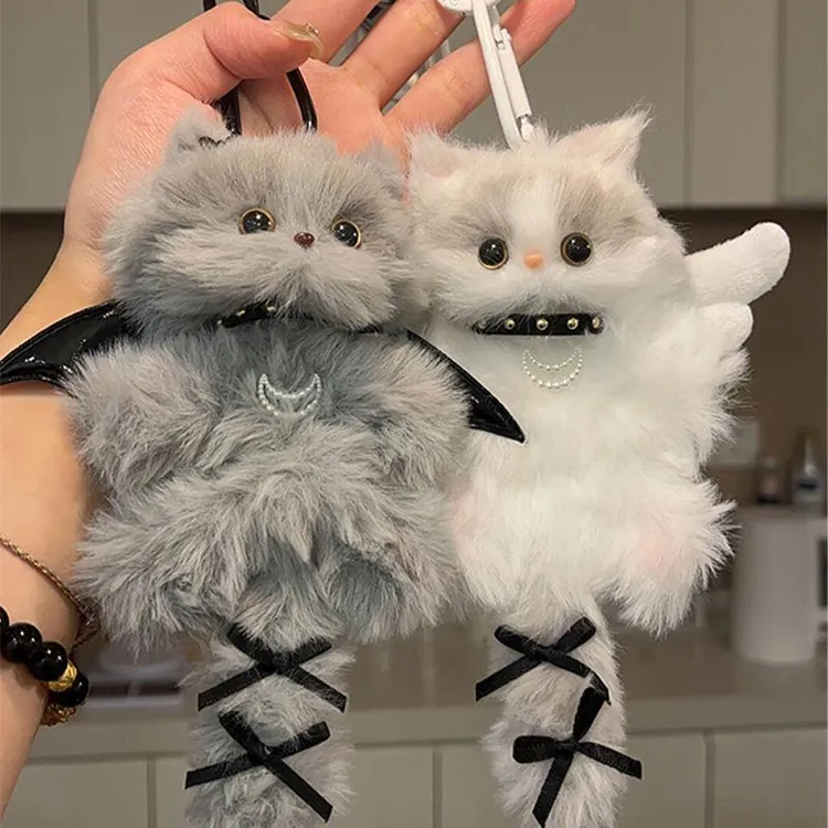 兔毛毛绒扭扭棒小猫咪挂件手工自制diy材料包挂饰生日礼物送女友