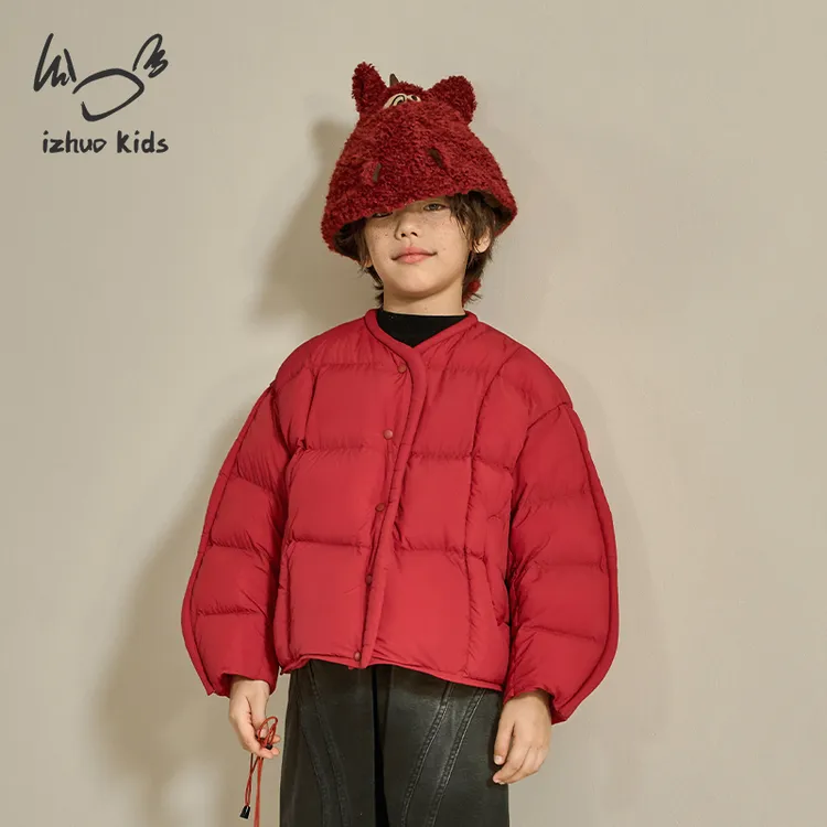 日着KIDS山海经错角马羽绒服2025冬季新款美学童装男女童轻白鸭绒