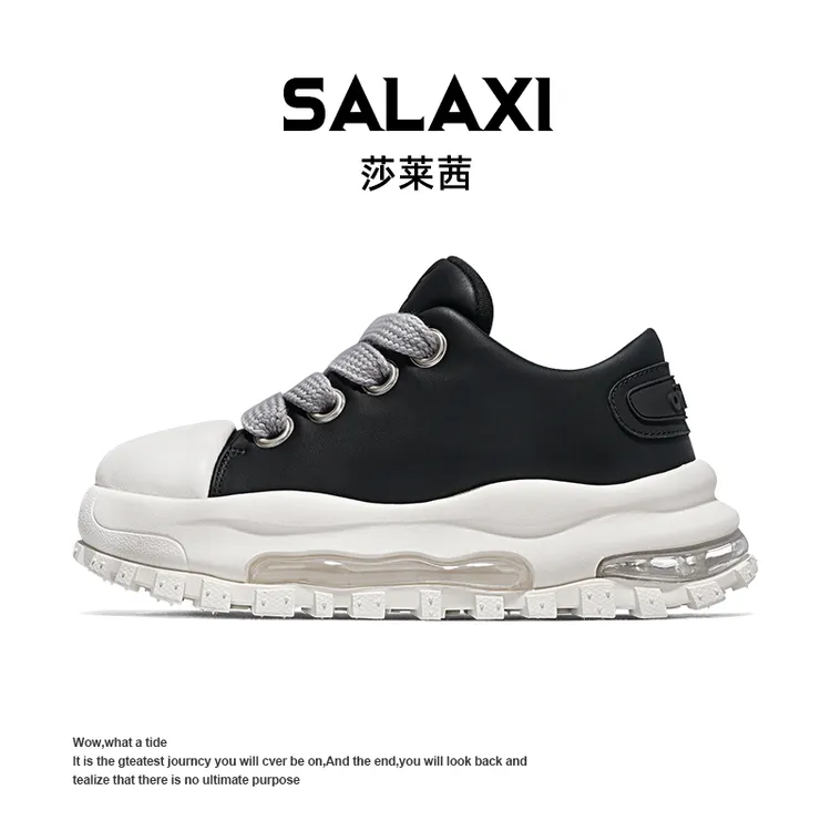 SALAXI/莎莱茜 2025冬季新品经典轻奢百搭厚底气垫户外男女运动鞋