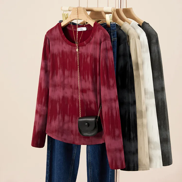 《草莓》【磨毛一体绒】大码长袖内搭保暖打底衫女冬季宽松显瘦加厚正肩上衣