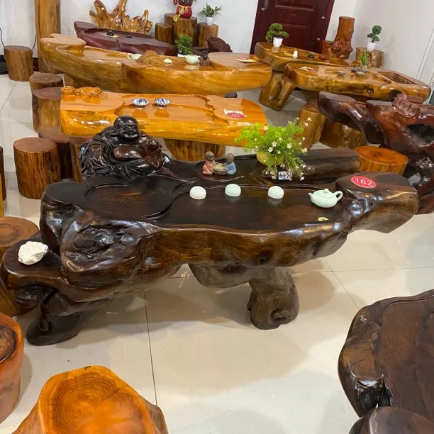 茶台根雕茶桌根雕茶台阳台根雕茶桌原木家用实木树根阳台茶几木雕