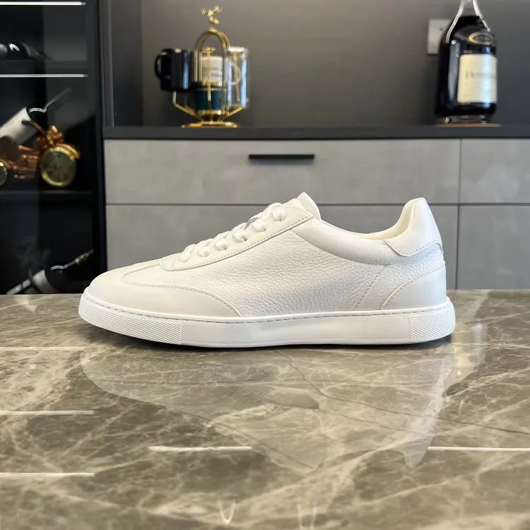 Y2L夏季男士干净舒适时尚百搭滑板透气低帮白色痞帅休闲真皮潮鞋