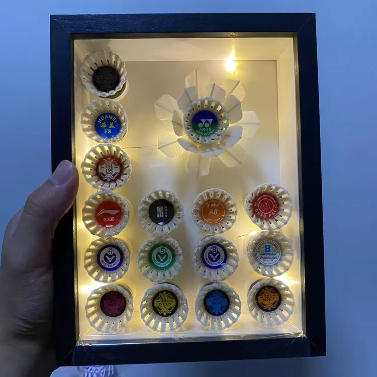 羽毛球球头相框手工DIY创意相框纪念摆件