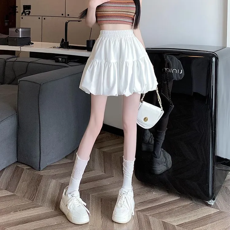 淳启时尚花苞裙蛋糕半身裙女夏季短款新款小个子云朵泡泡蓬蓬短裙