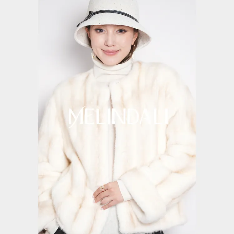 Melinda Li【矜贵十字貂】芬兰sagafurs联名皇冠稀有金十字水貂皮草