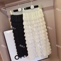 【闪耀星河】重工钉珠刺绣气质时尚百搭蛋糕半身裙