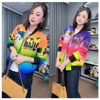 【DJ轻奢】【卡通小M,奇】轻奢风时尚轻薄棒球服短外套
