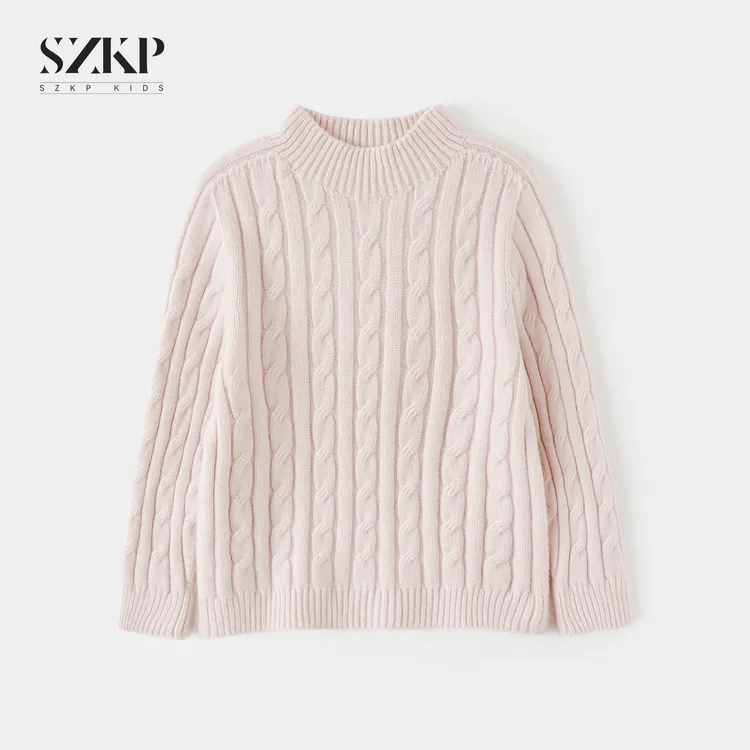 SZKP冬季2025新款女童保暖上衣中大童休闲时尚儿童毛衣PYYD552880