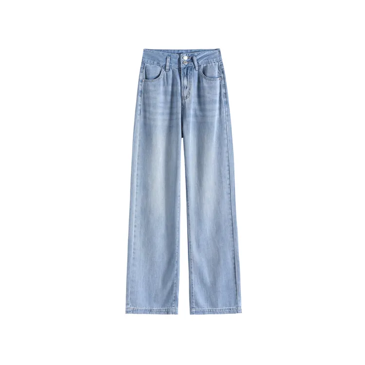 莱赛尔天丝正品YKK拉链透气夏季直筒牛仔裤垂感2205