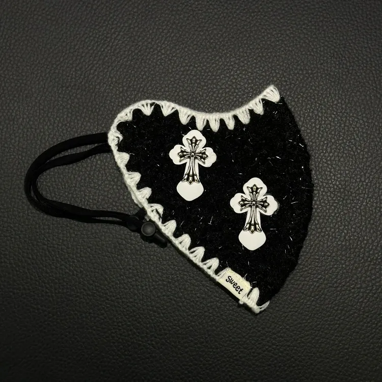 王大嘴原创 “黑白十字”秋冬时尚保暖防风显脸小防晒口罩M117