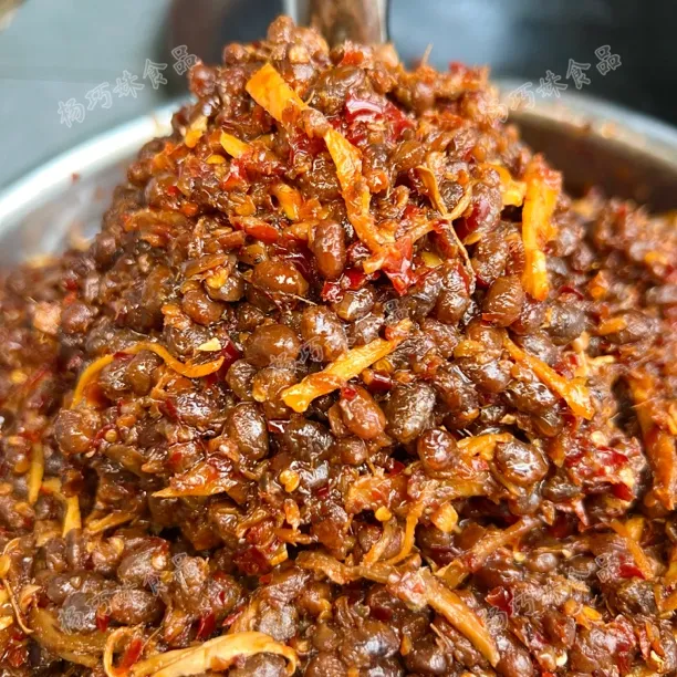 杨巧妹客家姜丝霉豆子赣南特色美食霉豆子辣椒酱下饭菜微臭