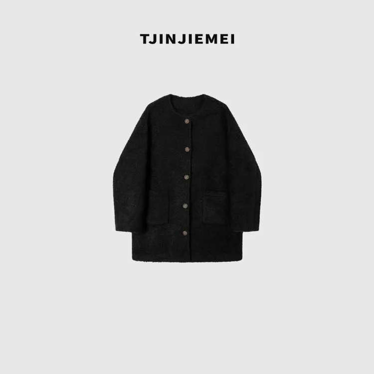 T井姐妹【黑金小香】设计感轻奢精致高订60羊毛外套WT2509-TJ536
