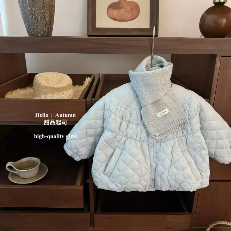儿童童装女童女宝宝宝秋冬冬季冬款冬装加厚加绒洋气时尚小香风韩