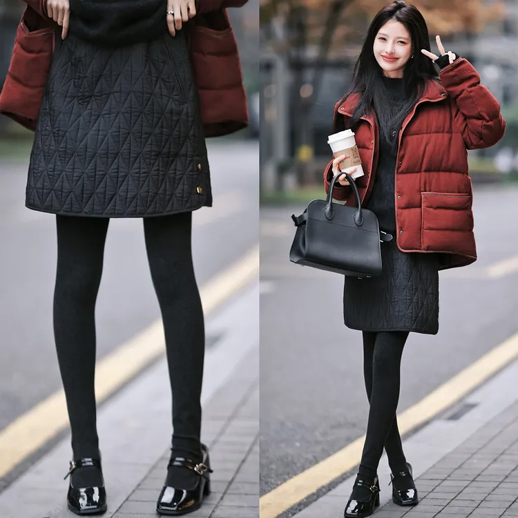 【赵大喜】黑点子夹棉短半裙 | 夹棉版本！好搭配了 保暖