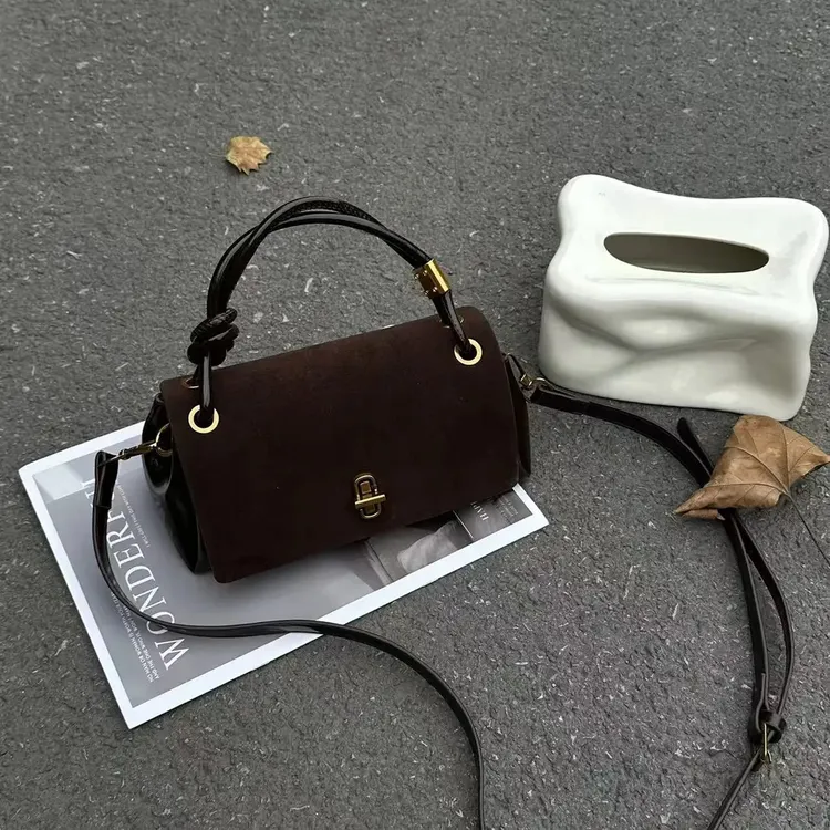 时尚百搭小众简约手提式可折叠防脏通勤风单肩包轻奢斜跨包手拎包