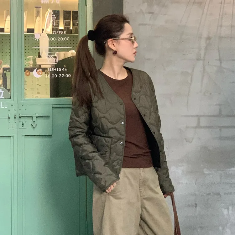 PH《丛林向导》城市轻户外潮流时尚休闲百搭骆驼绒绗棉服外套PH6115