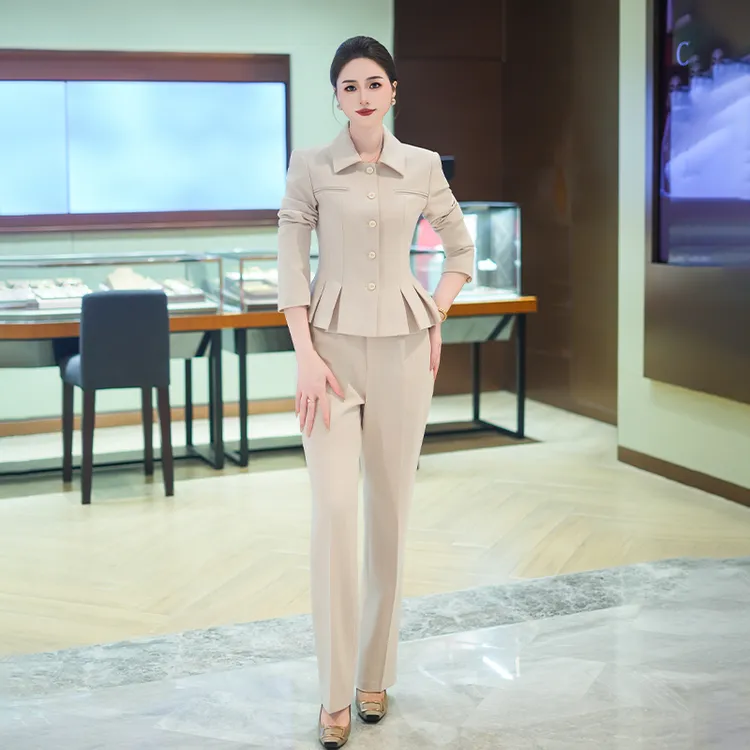 美拉德风春秋西装休闲风时尚套装气质修身秋冬通勤风显瘦长袖春季