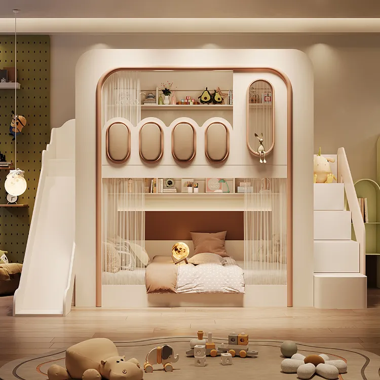 儿童床上下床双层床架子床上下铺双人床2025最新款高低床子母床