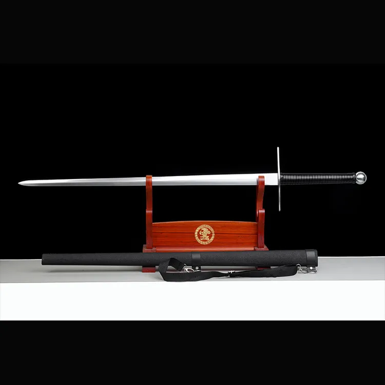 西洋剑龙泉刀剑一体锰钢高硬度高韧性户外武术长刀收藏摆件未开刃