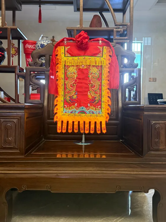 高档潮绣头镖旗定制英歌队锣鼓队小头镖旗个人英歌队镖旗神明帅旗