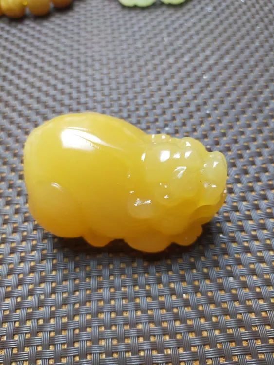 天然盆景石戈壁石五彩石奇石 石头吊坠