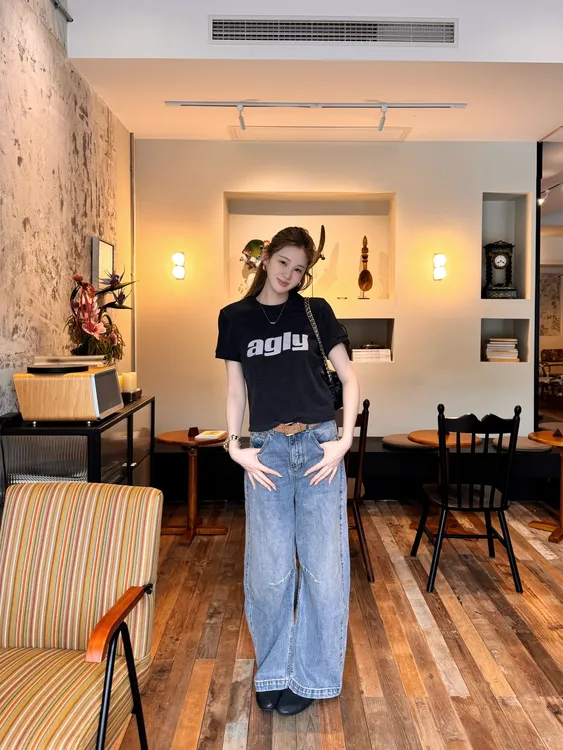 2 YYL 香蕉牛仔裤 2025秋款上新autumn KW19622