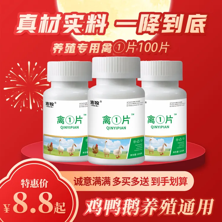 禽一片【真实惠】鸡鸭鹅鸽子鹌鹑家禽通用添加剂厂家直销正品保障