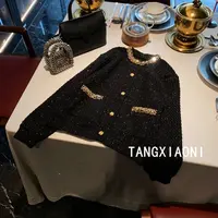 2店 重磅高定 【黑金璀璨】编织闪闪毛衣