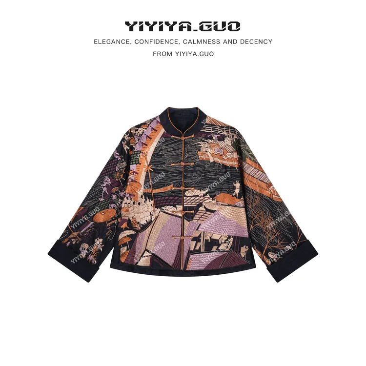 yiyiya.Guo艺艺吖【非遗典藏级·清明上河图】刺绣外套080230SS52