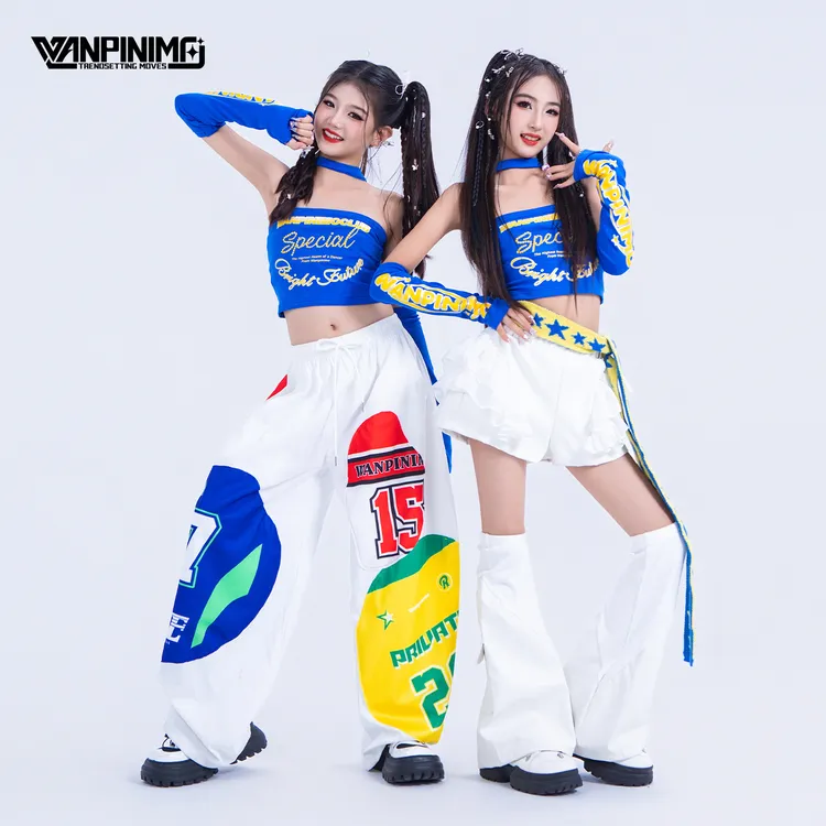 顽皮尼莫爵士舞jazz街舞走秀时髦潮酷女童服装秋冬甜酷演出服J403