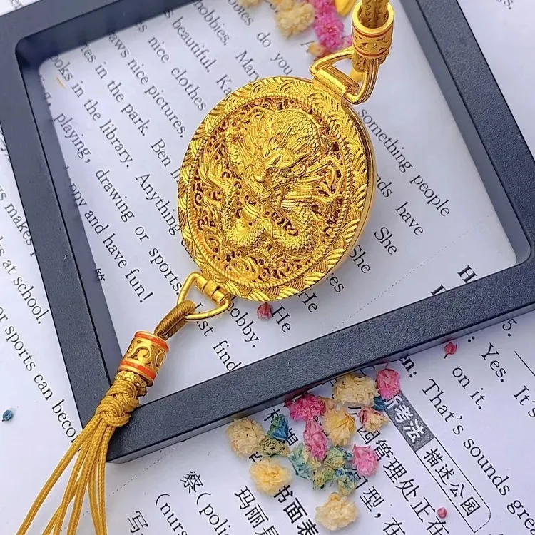 合金项链 民族风新中式古法香囊风凤凰于飞毛衣链饰品